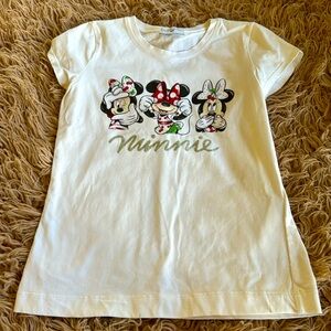 MinnaLisa, size 8 , girls T-shirt, Minnie, mouse strike a pose times three